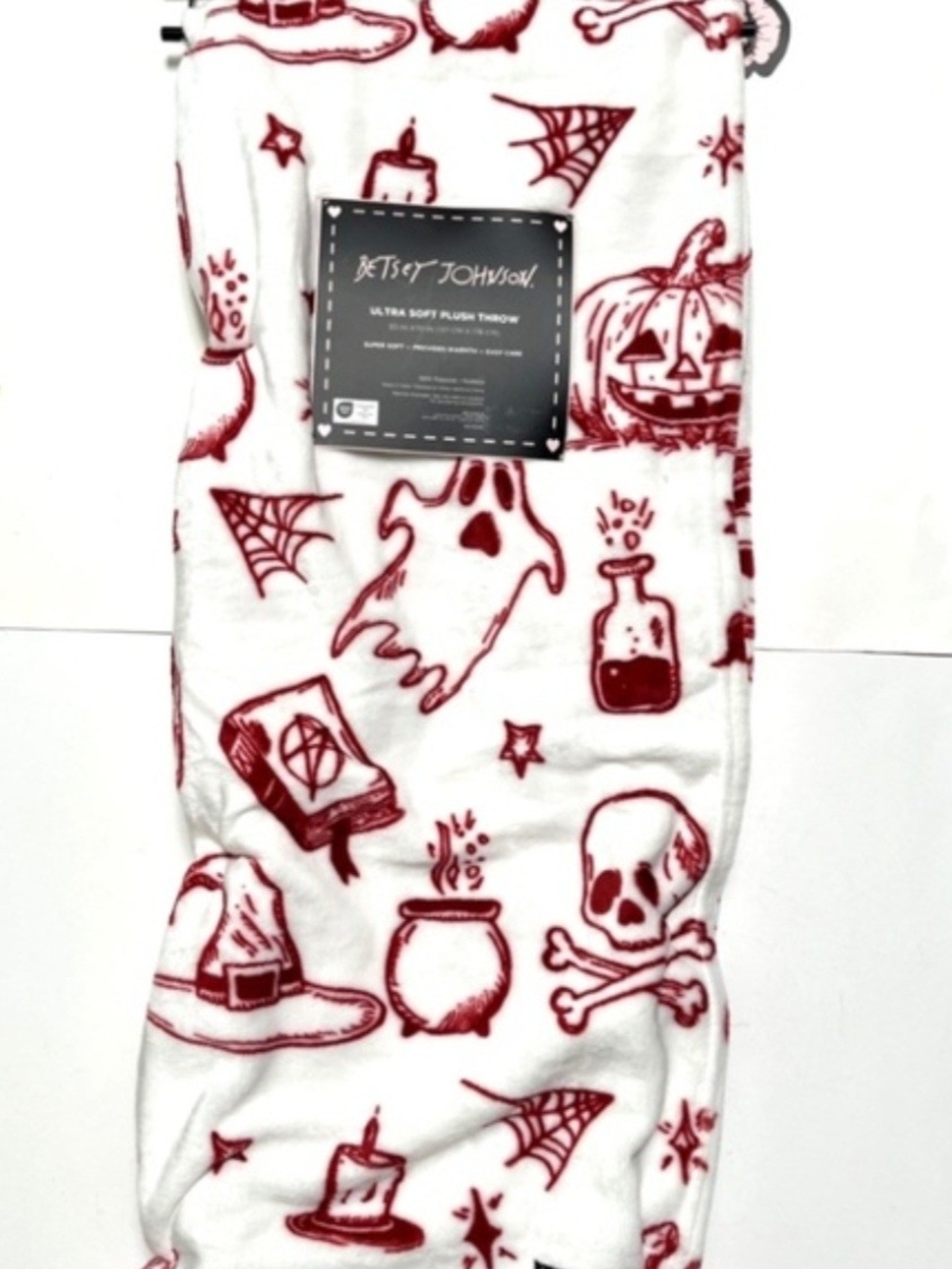 Betsey Johnson Halloween Throw Blanket